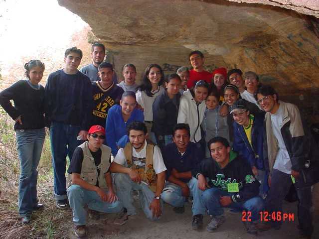 Mi equipo en la Navidad 2001 en la Casa de la Juventud