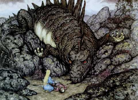 Glaurung confiesa a Nienor toda la verdad