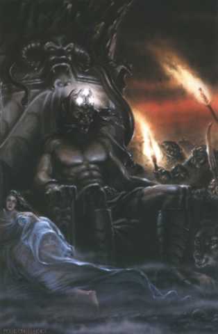 Lthien Tinuviel y Beren en la corte de Morgoth Bauglir